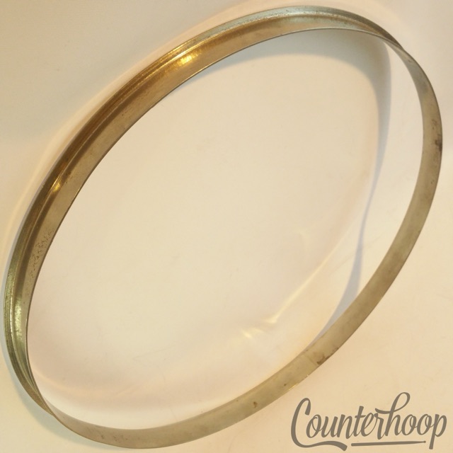 Leedy 13"Single-Flange Snare/Tom Drum Rim/Hoop Nickel Vintage 20s Stick-Chopper — main photograph