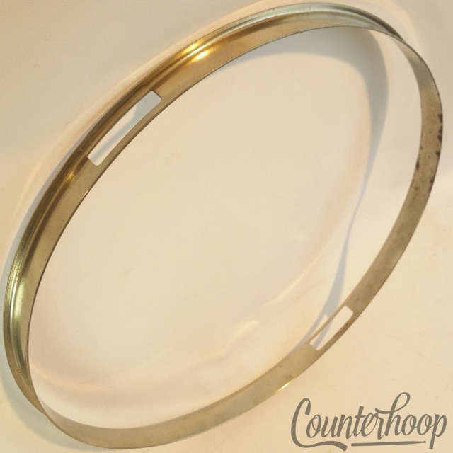Leedy 13" Single-Flange Snare Drum Resonant Rim/Hoop Nickel Vintage 20s Chopper — main photograph