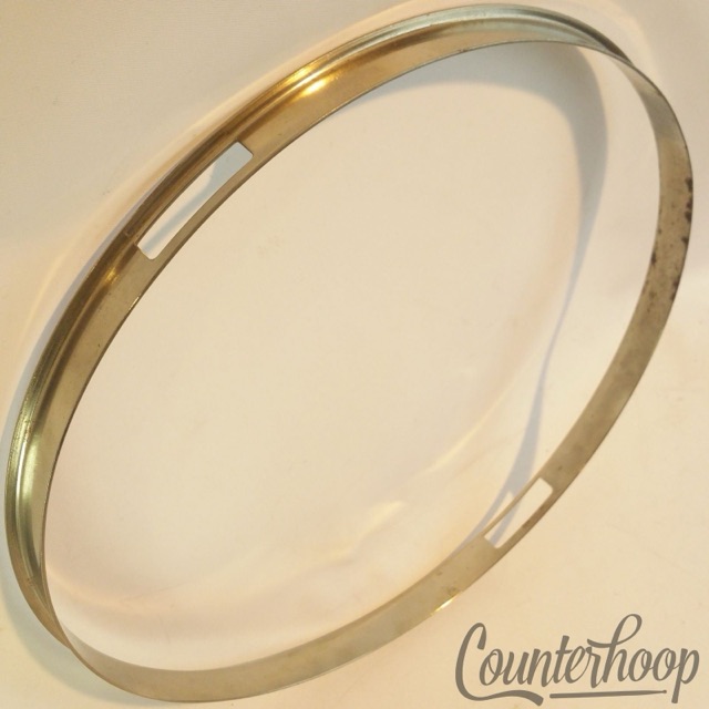 Leedy 13" Single-Flange Snare Drum Resonant Rim/Hoop Nickel Vintage 20s Chopper — main photograph