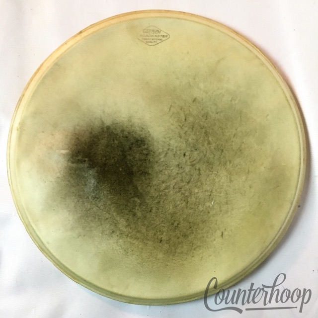 Gretsch Broadkaster 14"Calf Skin Snare/Floor Tom Drum Head Calfskin Vintage 40s — main photograph