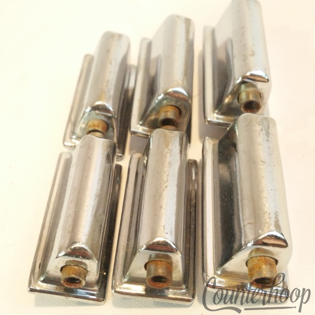 Kent 6x Snare Drum Lugs 14x5" Chrome Set Vintage 50s-60s USA Double-Sided Center — main photograph
