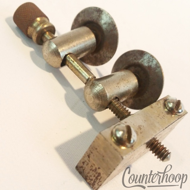 Kent Snare Drum Strainer Tensioner Nickel Plated 2-Double Eyelet Vintage 50s USA — main photograph