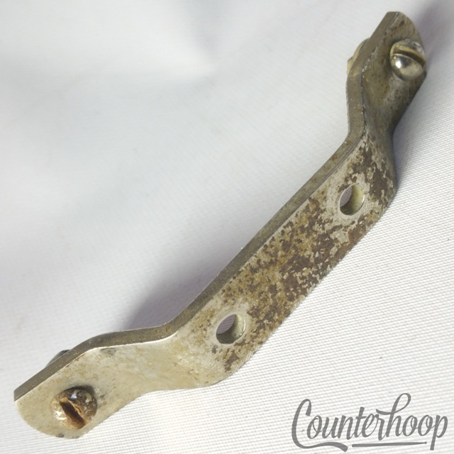 Kent Snare Drum Butt Plate Nickel Plated NY,USA Vintage 50s-60s 3 1/4" Parts* — main photograph