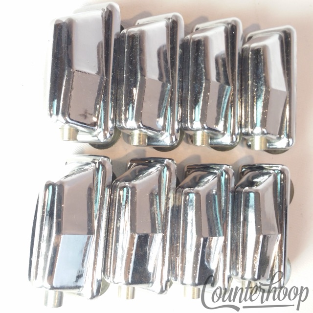 Pearl 8x Tom/Floor/Snare Drum Lugs Chrome Japan 1 9/16" 2 5/16 Vintage 70s-80s* — main photograph