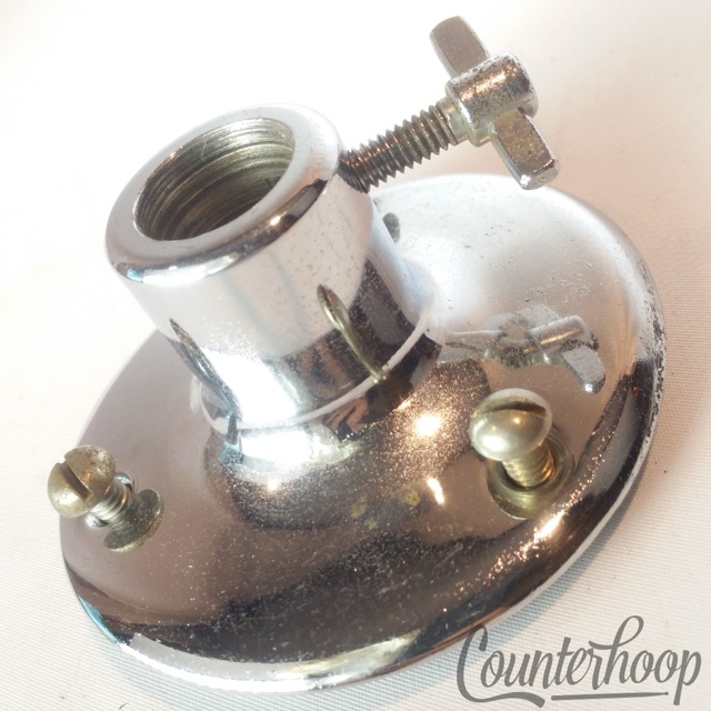 Pearl Tube Arm Tom Drum Post Mount Receiver Chrome Vintage 60s-70s Japan* — main photograph