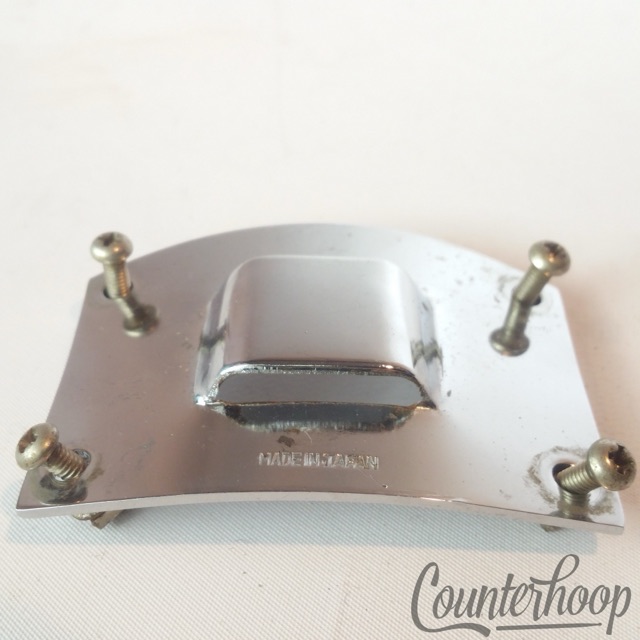 Pearl Clip Arm Tom Drum Rail Mount Receiver Chrome Japan Vintage 60s Rectangular — main photograph