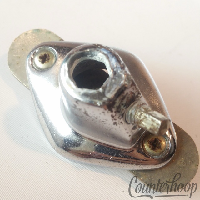 Pearl Tom Drum Hex Arm Post Mount Receiver Vintage 60s Chrome Japan 2 1/8"* — main photograph