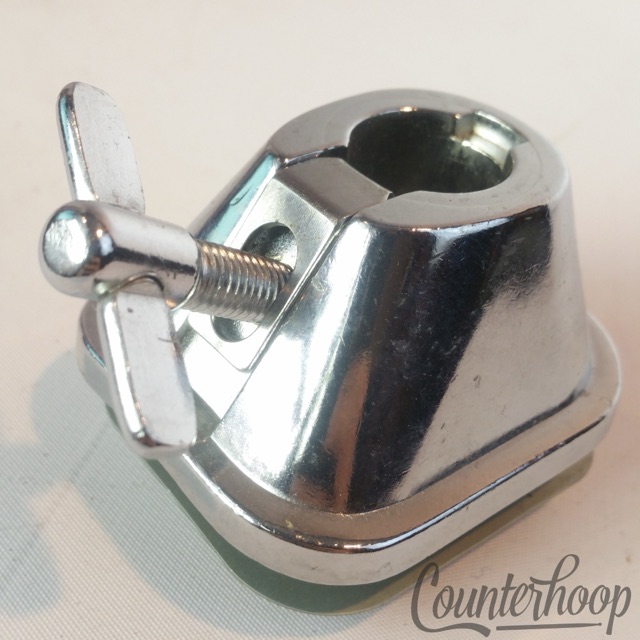 Pearl Bass Drum Spur/Leg Receiver Mount Japan Vintage 80s Chrome* — main photograph