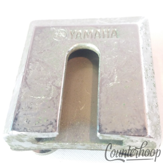 Yamaha Tom Drum Clip Arm Receiver Mount Japan Chrome Bracket Concert Vintage 80s — main photograph