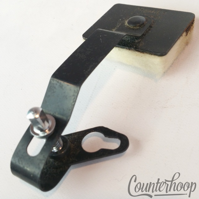 Premier Clip-On Tom/Snare Drum White-Felt External Muffler England Vintage 80s* — main photograph