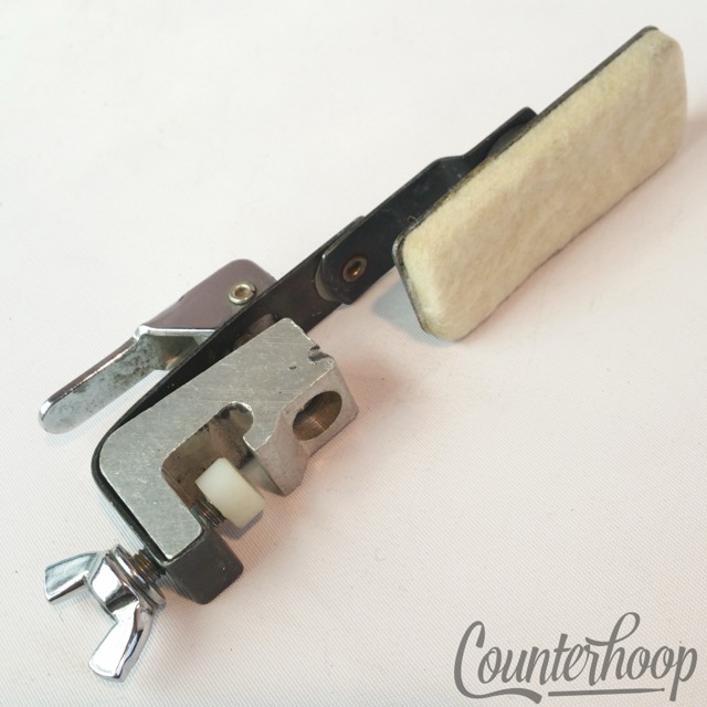 Tama Rim-Clip-On Tom/Snare Drum White-Felt External Muffler Vintage 80s #6553 — main photograph