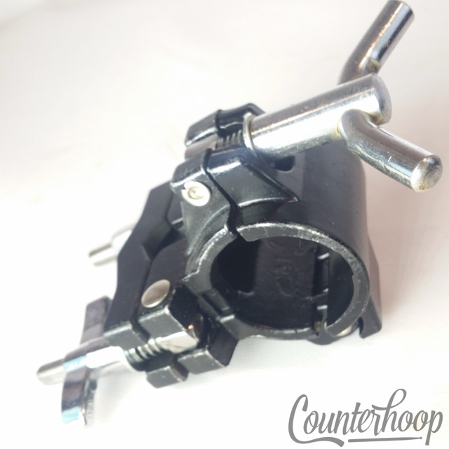 Gibraltar Drum Rack Multi-Clamp Tube Arm Stand Attachment Mount Black Hardware* — main photograph
