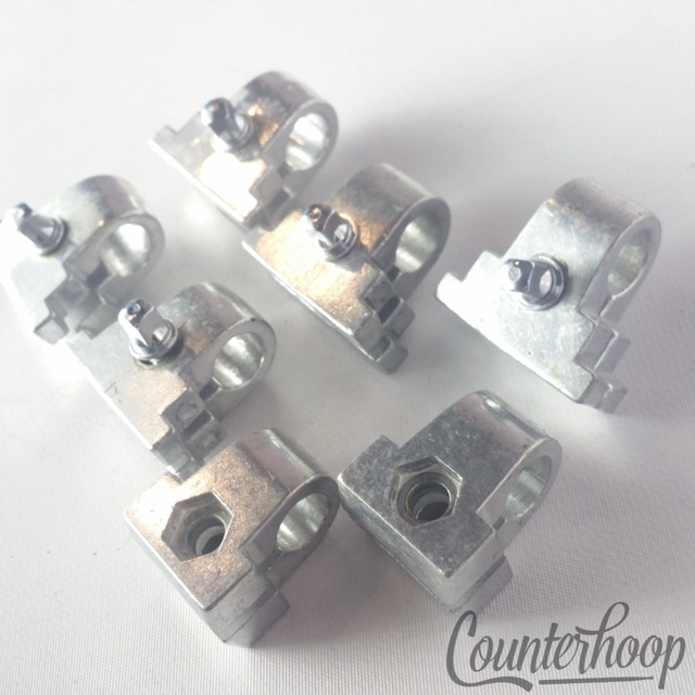 Gibraltar Memory Locks Set 5x w/ T-Rods Chrome Stand/Tom Mount L-Arm Clamp Parts — main photograph