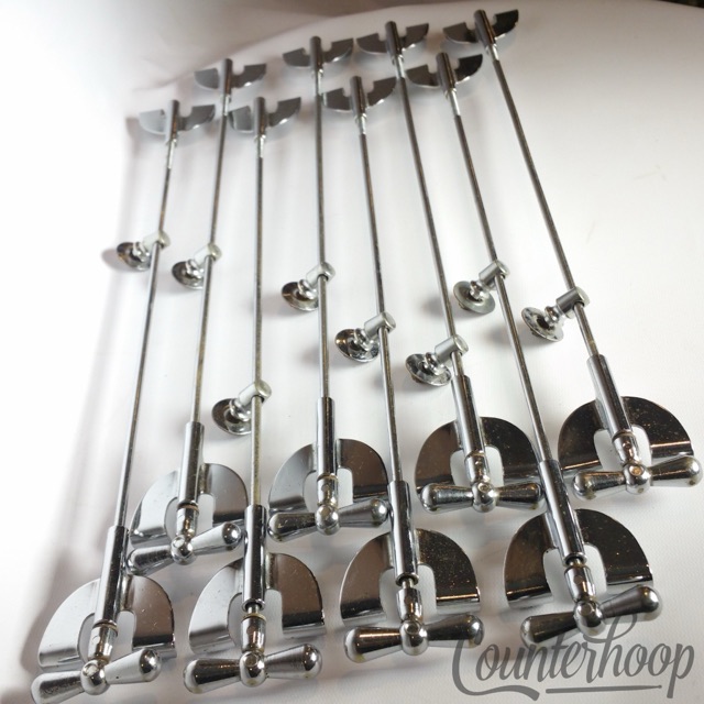 Rogers 8x Bass Drum x14" Deep Bow-Tie Single-Tension T-Rods+Claws Vintage 60s* — main photograph