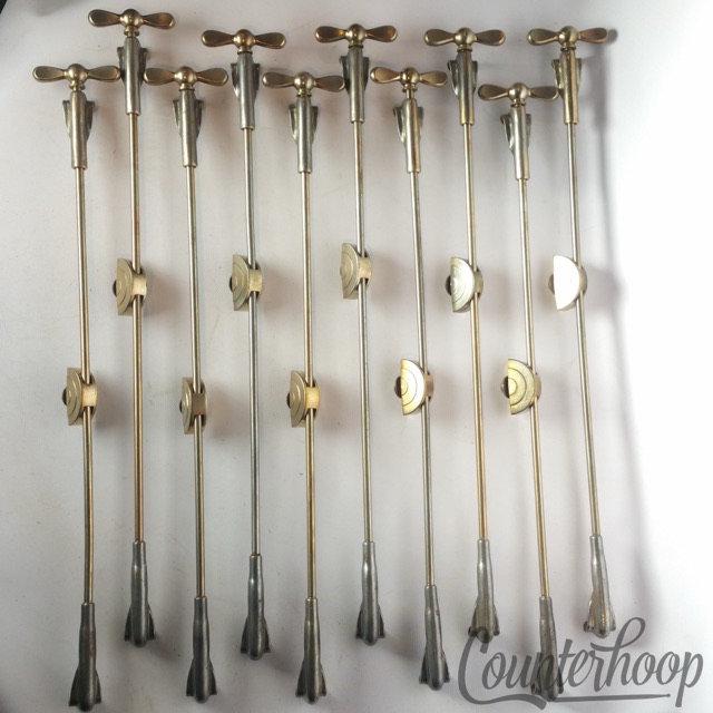 Leedy 10x Bass Drum x14" Bow-Tie Single-Tension T-Rods+Claws+Center Lugs Nickel — main photograph