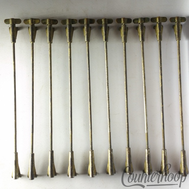 Leedy 10x Snare/Tom Drum x10 1/4" Single-Tension T-Rods+Claws Nickel Vintage 10s — main photograph