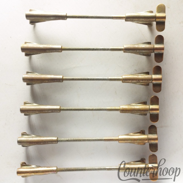 Leedy 6x Snare Drum 14,15x4" Single-Tension T-Rods+Claws Nickel Vintage 10s USA — main photograph