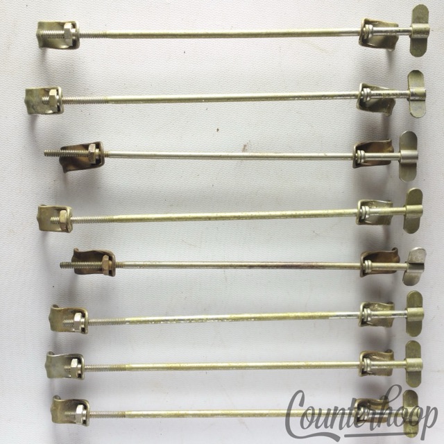 Leedy 6x Snare Drum 14,15x3" Single-Tension T-Rods+Claws Nickel USA Vintage 10s — main photograph