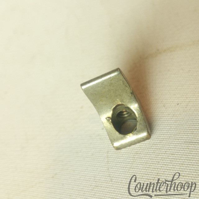 Oliver Ditson Snare Drum Single-Tension Rod Eyelet Lug Nickel Vintage 10s USA* — main photograph