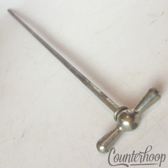 Ludwig x14" Bass Drum Bow-Tie Single Tension T-Rod Vintage 30s Nickel USA — main photograph