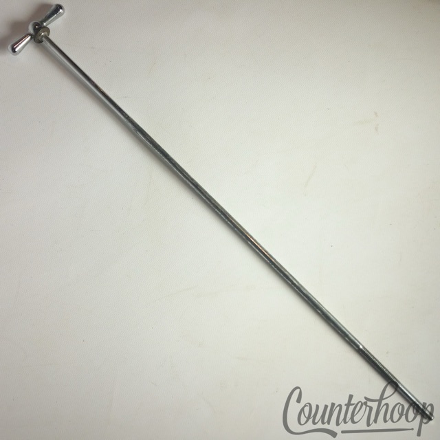 Ludwig x14" Bass Drum Bow-Tie Single Tension T-Rod Chrome USA Vintage 40s — main photograph
