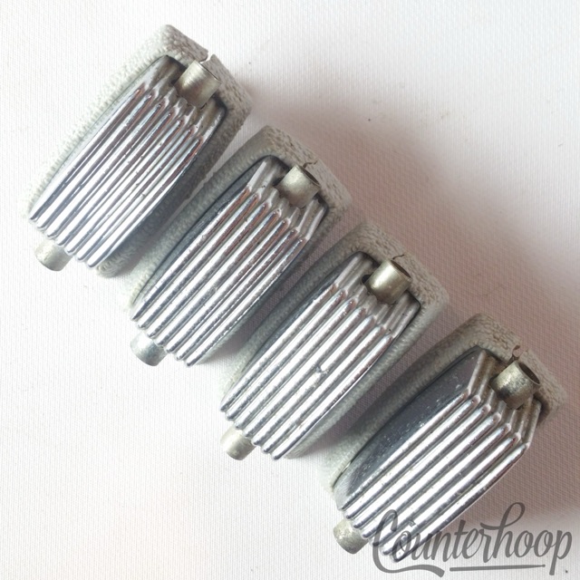 Trixon 4x Snare Drum Lugs Telstar/Speedfire Chrome Germany Hardware Vintage 60s — main photograph