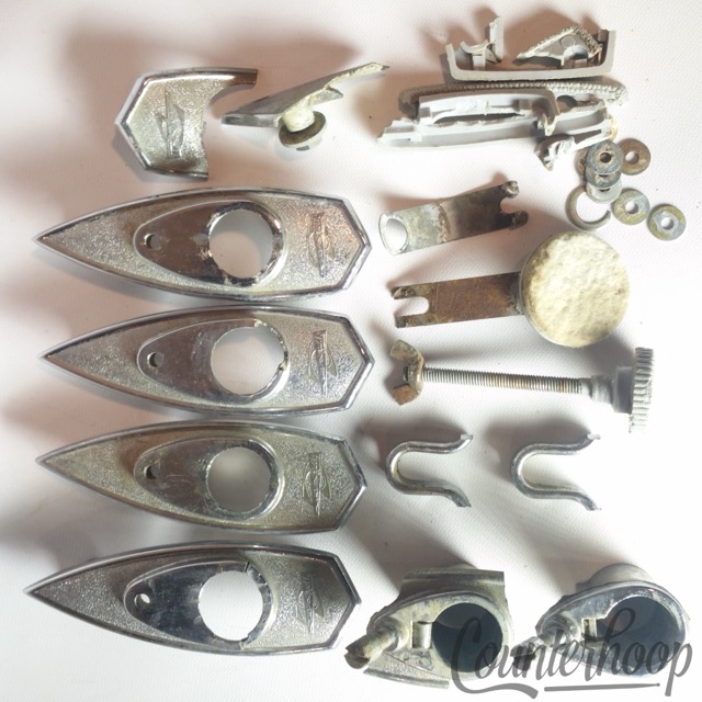 Trixon Parts Lot Vintage 60s Drum Hardware Bass/Tom/Snare Mounts Muffler Chrome — main photograph