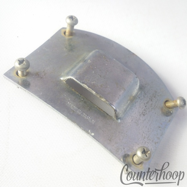 MIJ Clip Arm Tom Mount Receiver Chrome Japan Vintage 60s Rectangular Drum Rail — main photograph