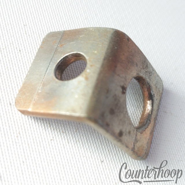 Early American Marching Snare Drum Carrying Hook Harness Tension Rod Clip Nickel — main photograph