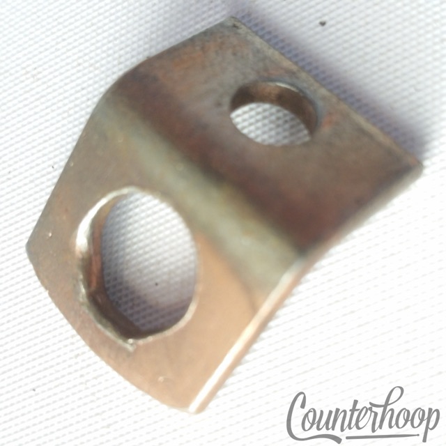 Early American Marching Snare Drum Carrying Hook Harness Tension Rod Clip Nickel — main photograph