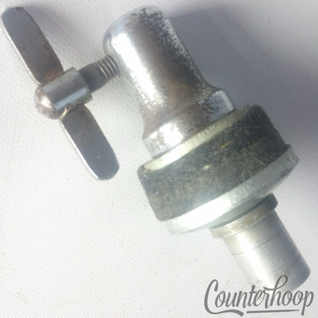 Slingerland Hi-Hat Stand Bell Clutch Chrome Vintage 60s Cymbal Holder Circle Rod — main photograph