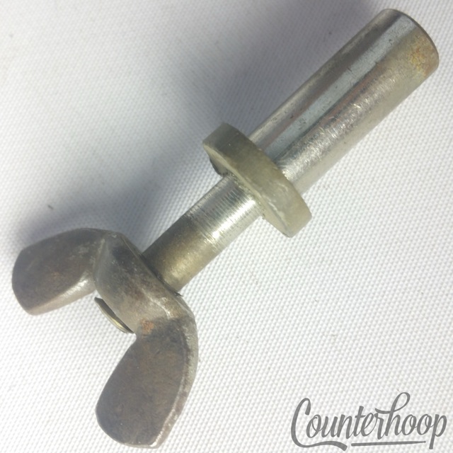 Ludwig Crash/Ride Cymbal Stand Holder Cup Rod 3/8" Tube Seat Nickel Vintage 30s — main photograph