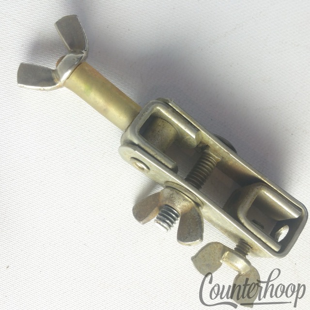 Ludwig Crash/Ride Cymbal Stand Tilter Cup Mount Rod Seat Tube Nickel Vintage 30s — main photograph