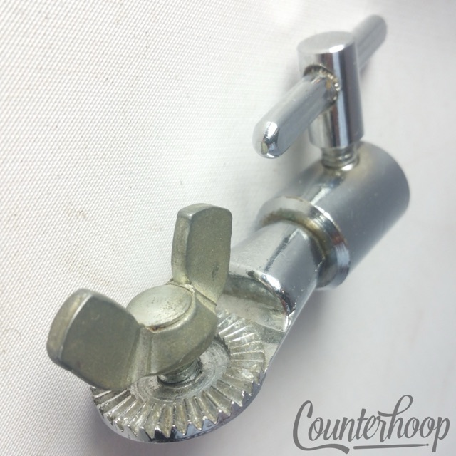 Ludwig Crash/Ride Cymbal Stand Ratchet Tilter Base Part Mount Chrome Vintage 60s — main photograph