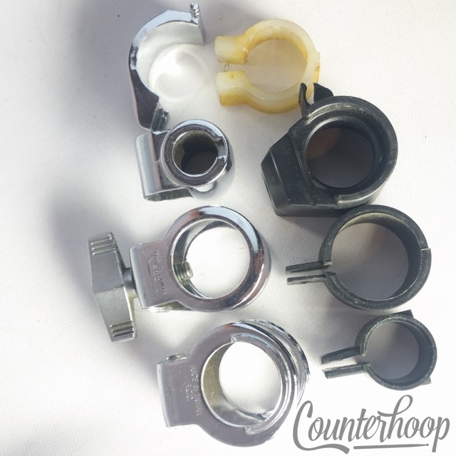 Pearl Cymbal Stand Brackets Tensioners and Plastic Sleeves Parts Lot Taiwan — main photograph