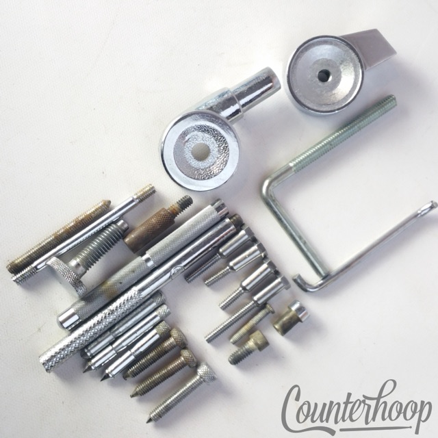Pearl Cymbal Stand Crash/Ride/Hi-Hat/Bass Pedal Parts Lot Rods Tensioners Tilter — main photograph