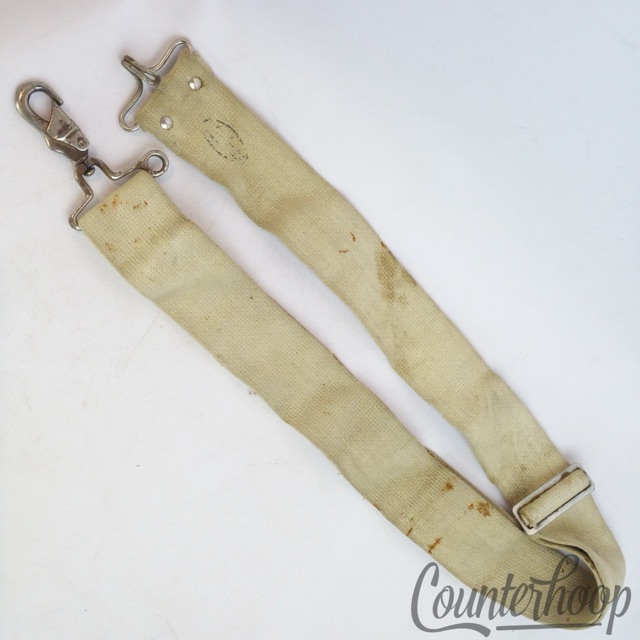 Ludwig Harness Straps Script Logo Marching Snare/Tenor Tom Drum Vintage 50s-60s — main photograph