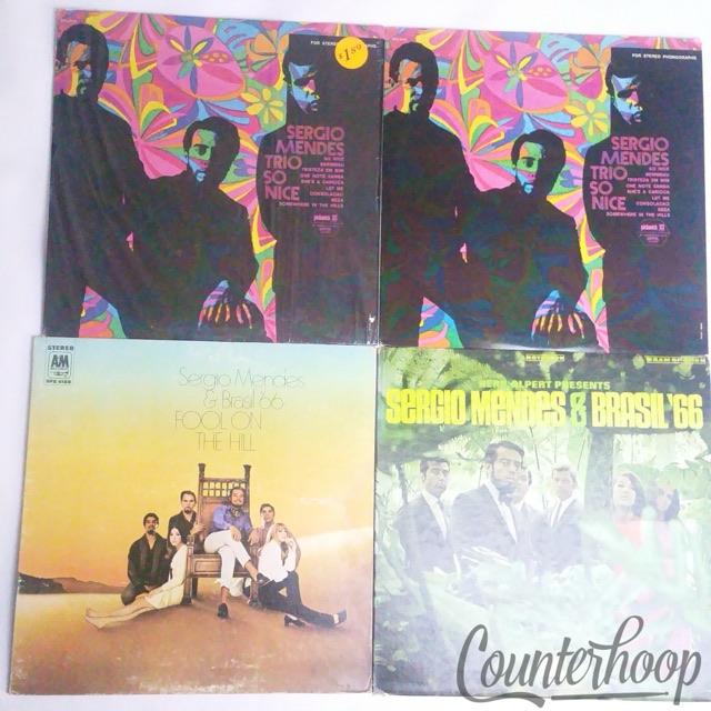 Sergio Mendes 4x LP Records Lot Fool On The Hill, Trio So Nice, '66 VG - VG+ — main photograph