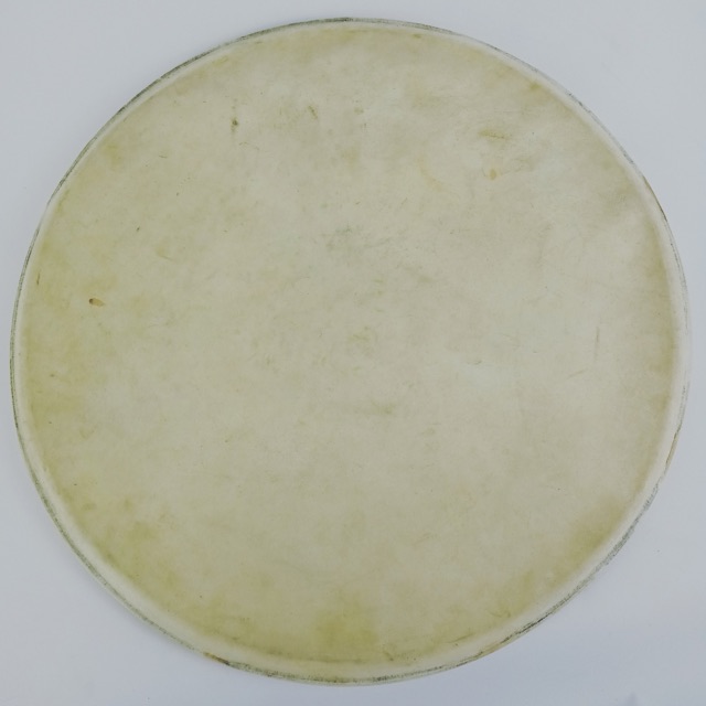 Ludwig/Leedy 16" Floor Tom Drum Head Calf Skin Batter Vintage 40s-50s USA *VG* — main photograph