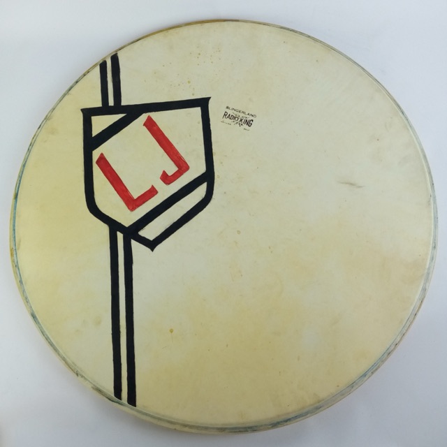 Slingerland 22"Radio King"Resonant Calfskin"LJ"Shield Insignia Vintage 40s Spark — main photograph