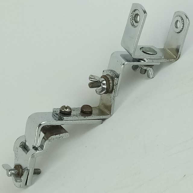 Gretsch 50s Broadkaster Bongo Ratchet Mount Clamp-On Dual Drum Chrome Vintage* — main photograph