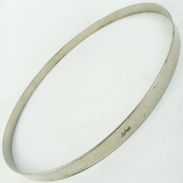 Ludwig 13"Junior Snare Drum Batter Straight Chopper Rim/Hoop Nickel Vintage 30s — main photograph