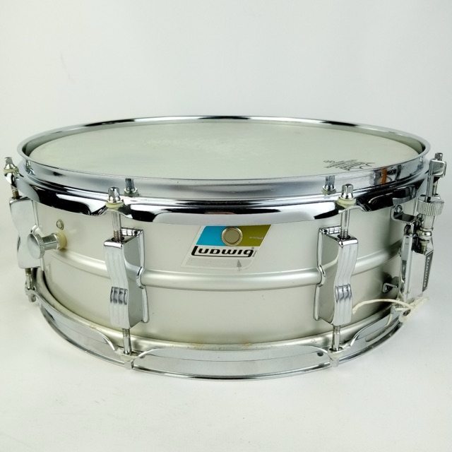 Ludwig 14x5"Acrolite Snare Drum Baked Aluminum Shell 8-Lug 1787666 Vintage 70s* — main photograph