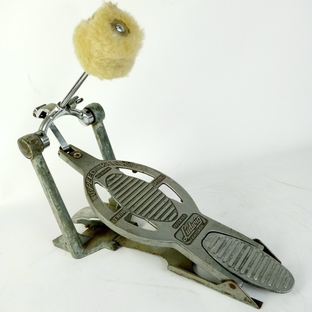 Ludwig Speed King Bass Drum Kick Pedal Twin Spring Beater Chicago Vintage60s USA — main photograph
