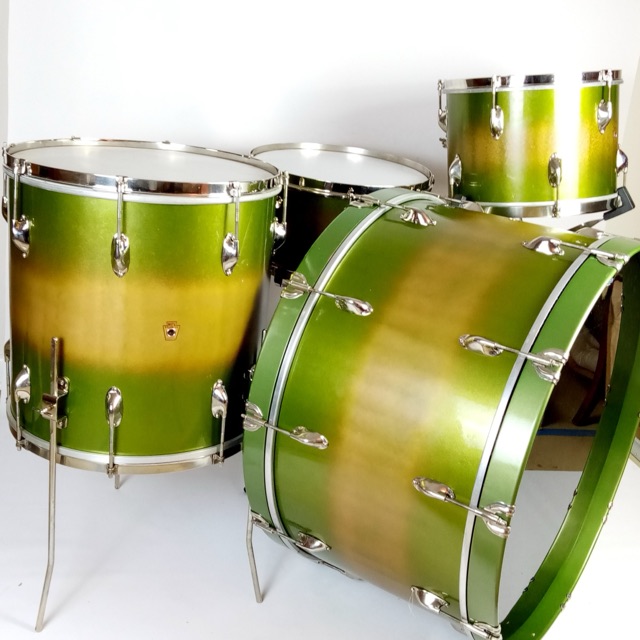 WFL Zephyr Drum Set 26,13,16,7x14"Bass/Tom/Floor/Snare Vintage 40s Ludwig Duco* — main photograph