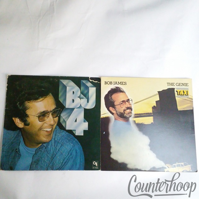 Bob James 2LP Albums - The Genie + BJ4 Gatefold Taxi Themes '83,'77 Jazz Piano — main photograph