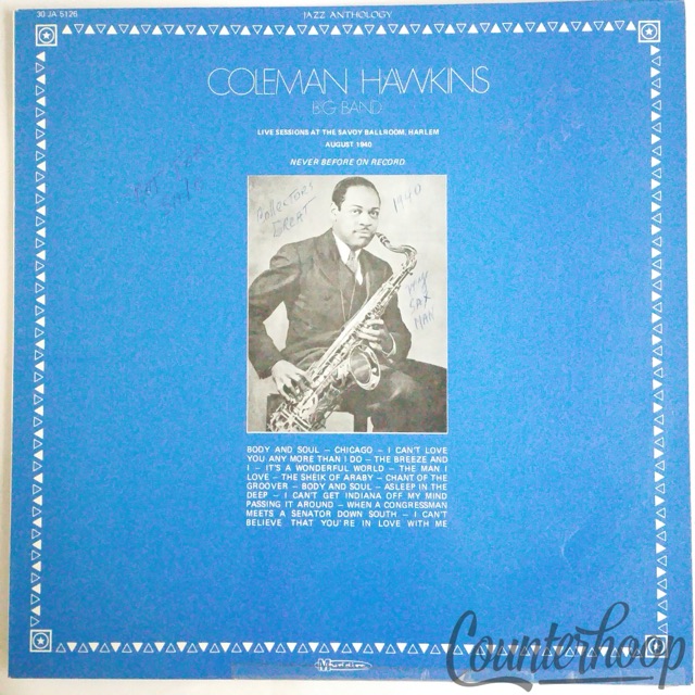 Coleman Hawkins Big Band-Live Sessions At The Savoy Ballroom, Harlem 1975 JA5126 — main photograph