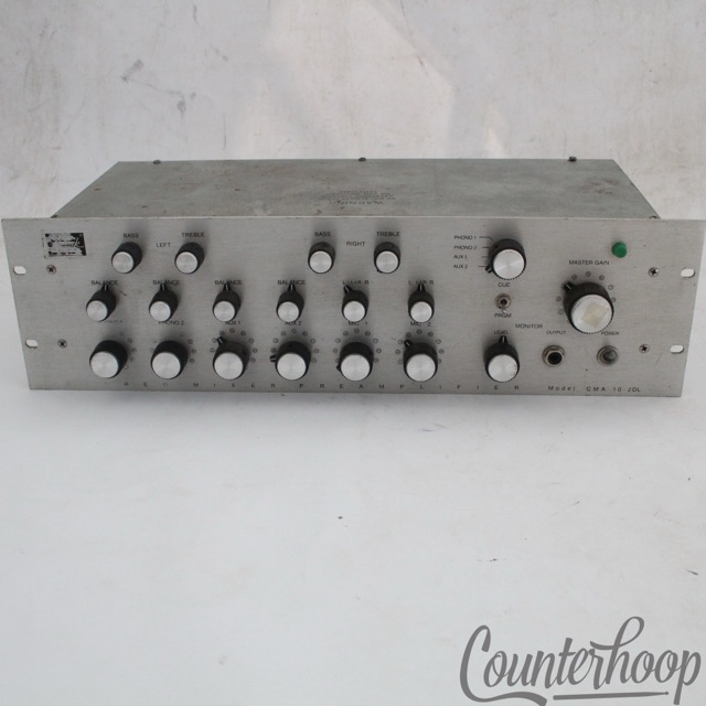 Bozak CMA 10 2DL Analog Rotary DJ Mixer Vintage 70s Pre-Amplifier USA — main photograph