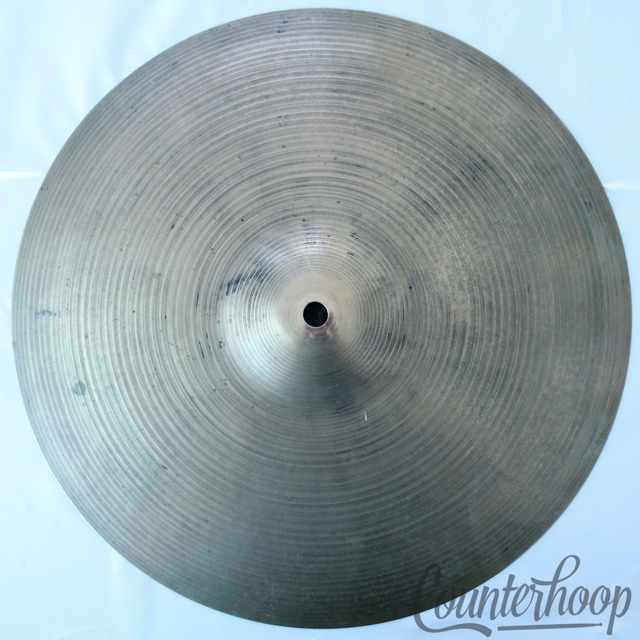 Zildjian 14" Hi-Hat/Crash Cymbal 50s 882g Thin Vintage B20 Avedis A Top/Bottom* — main photograph