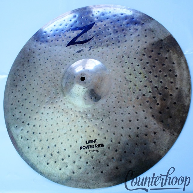 Zildjian 22"Z Light Power Ride Cymbal 4313g Heavy Unlathed B20 Bronze+Sound File — main photograph
